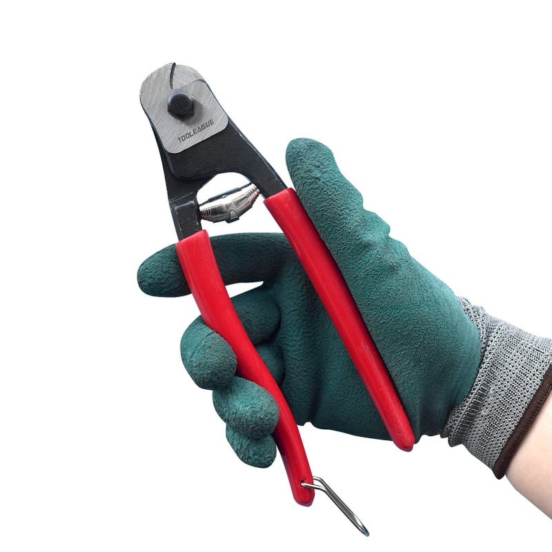 TOOLEAGUE Heavy Duty Cable Wire Cutters  8 Inches Stainless Steel Wire Rope Cutter for Cable Deck Railing  Decking  Wire Seals Aircraft Bicycle - Image 3